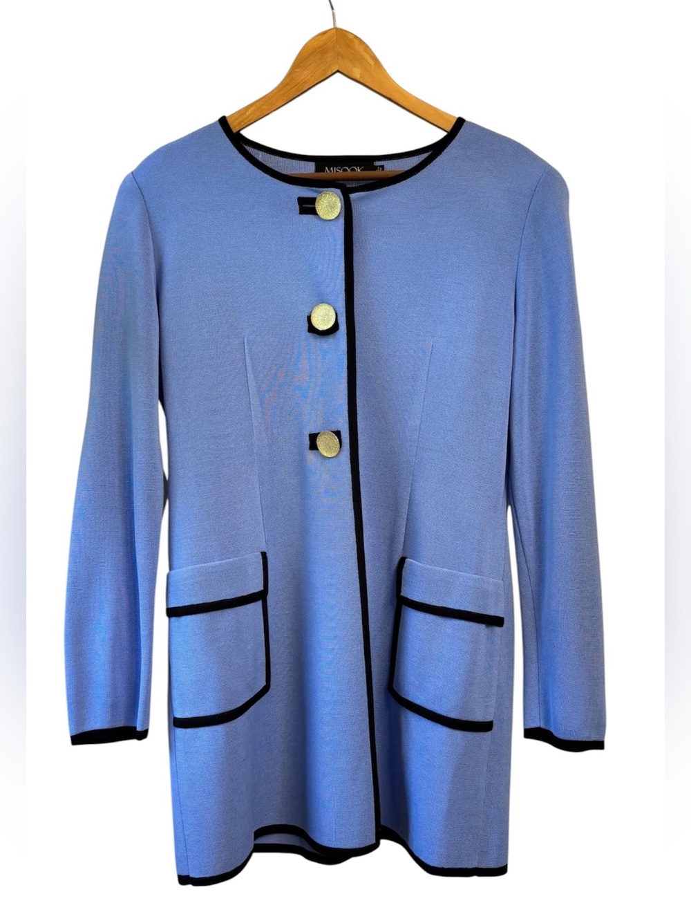 Misook Long Piped Blazer